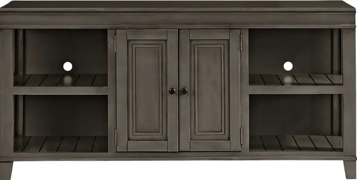 Darby Brook Dark Gray 66 in. Console