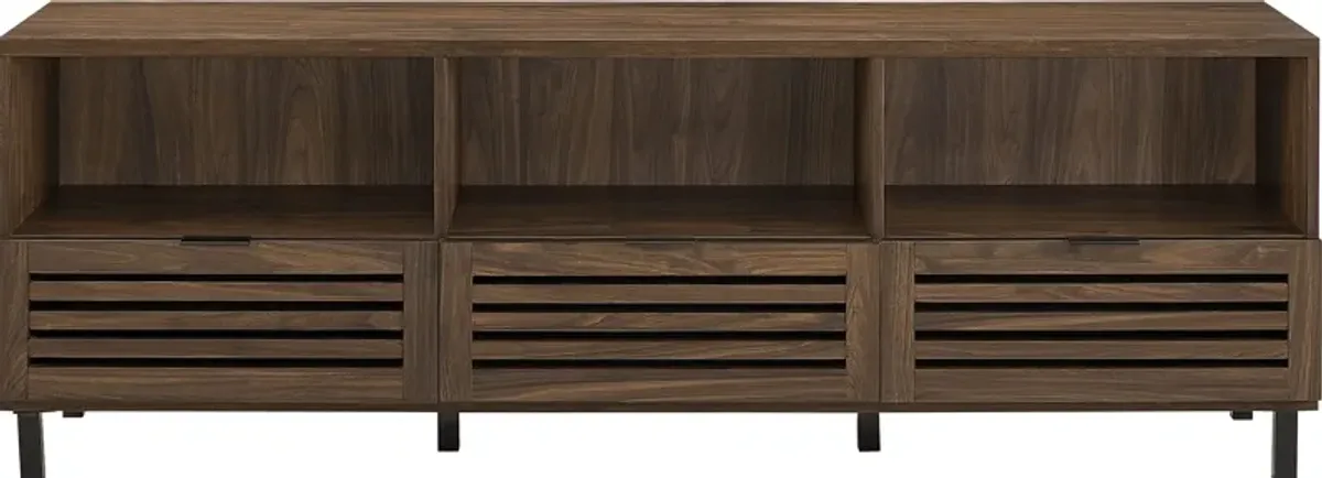 Dunmire Walnut 70 in. Console