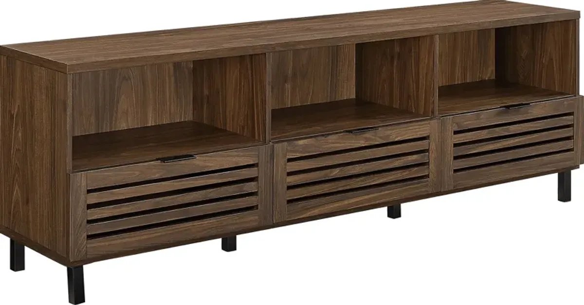 Dunmire Walnut 70 in. Console