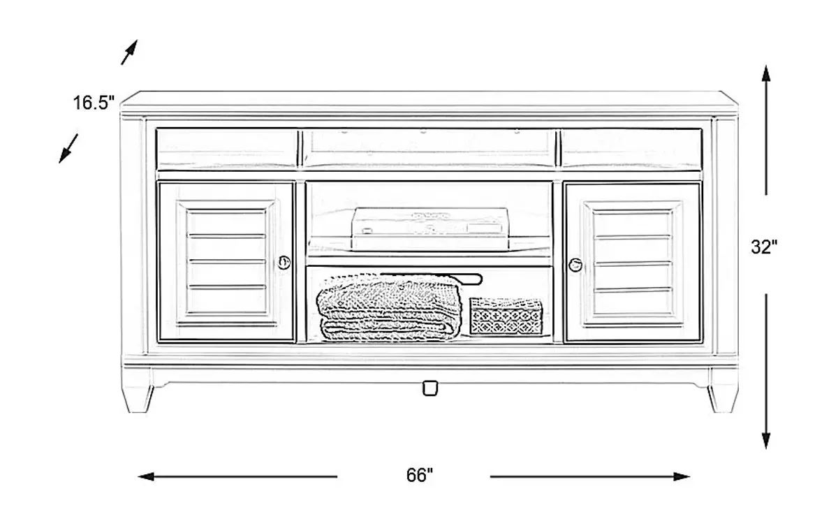 Hilton Head Mint 66 in. Console