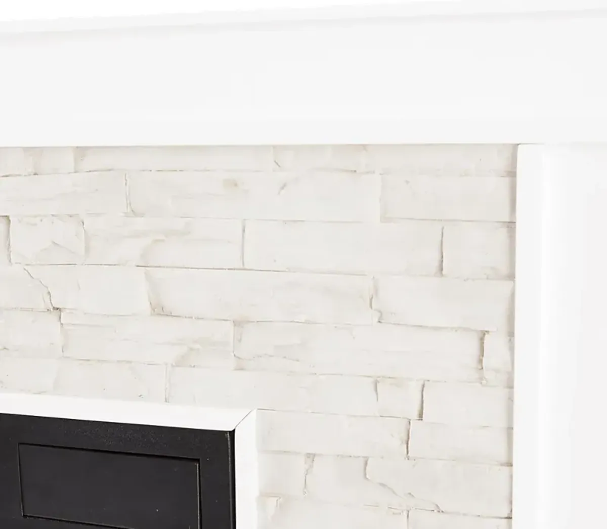 Clydebank White 60 in. Console with Electric Fireplace