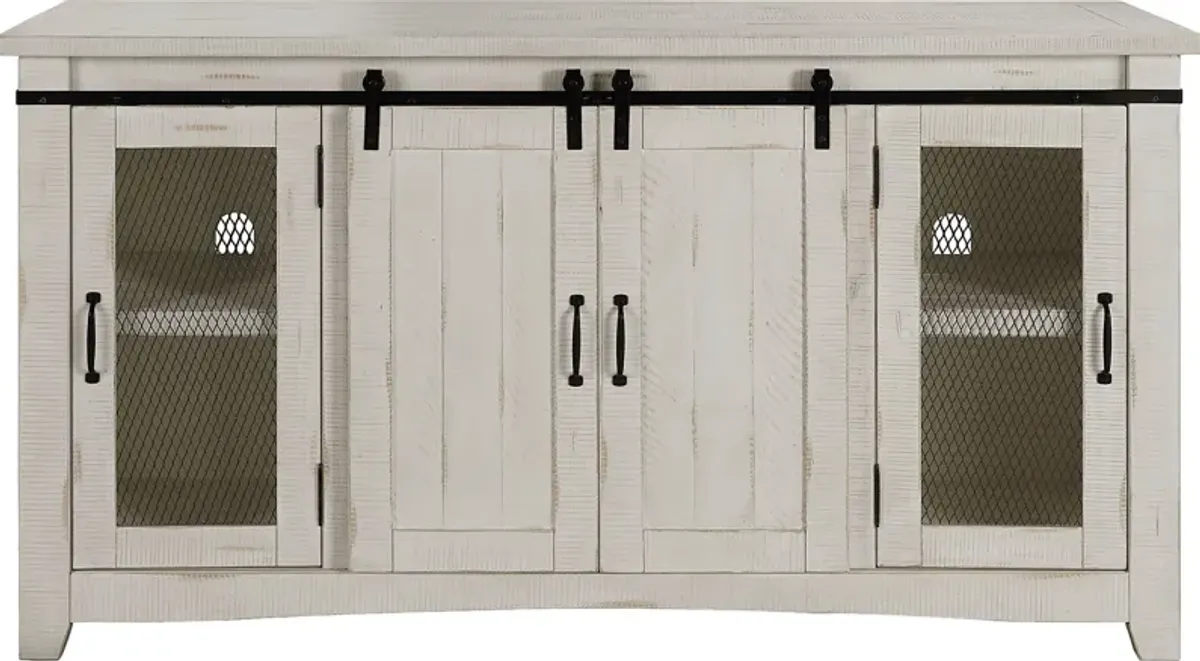 Odessa Crossing White 65 in. Console