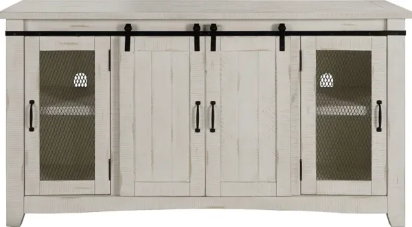 Odessa Crossing White 65 in. Console