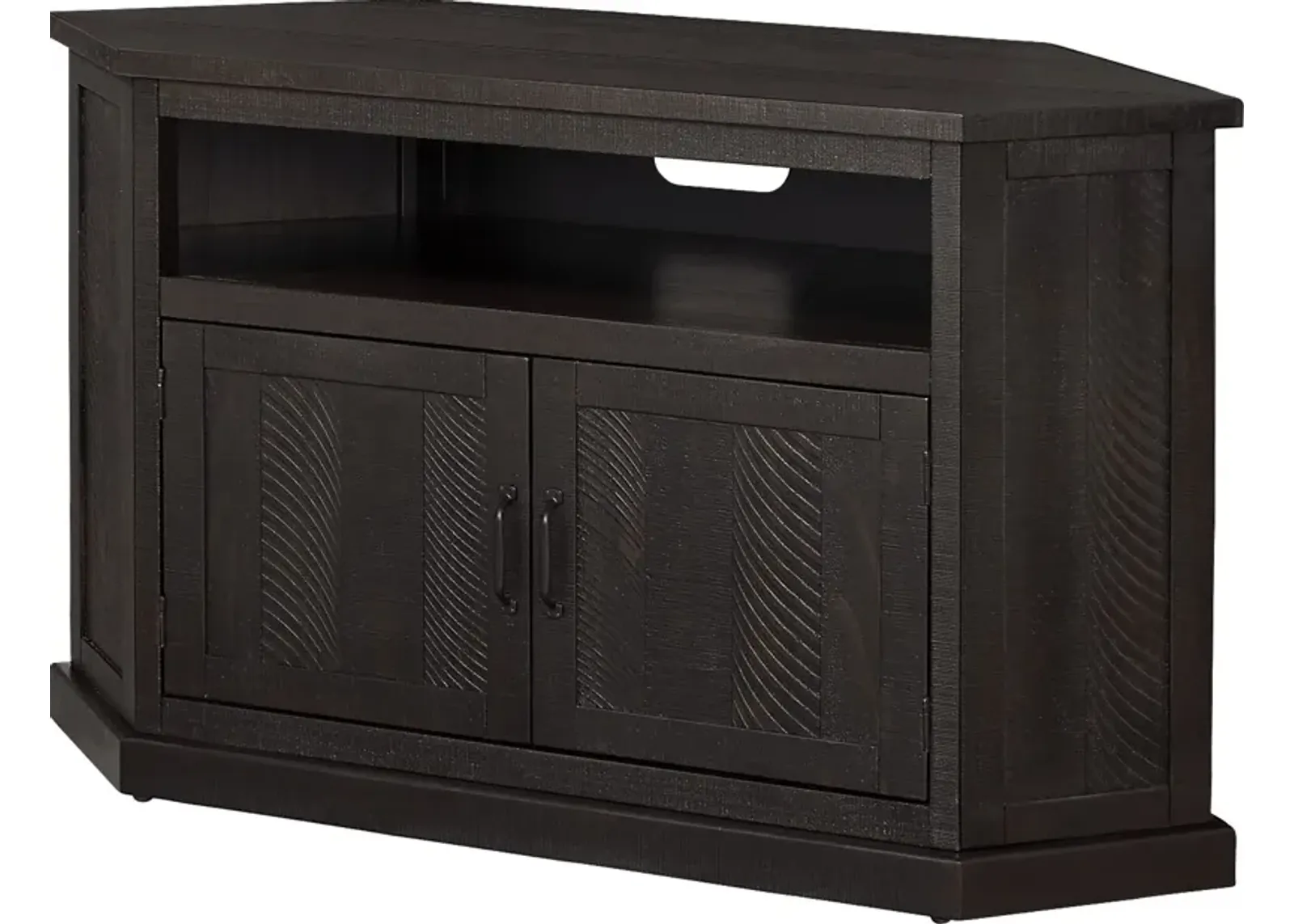 Rustic Path Espresso 49.5 in. Corner Console