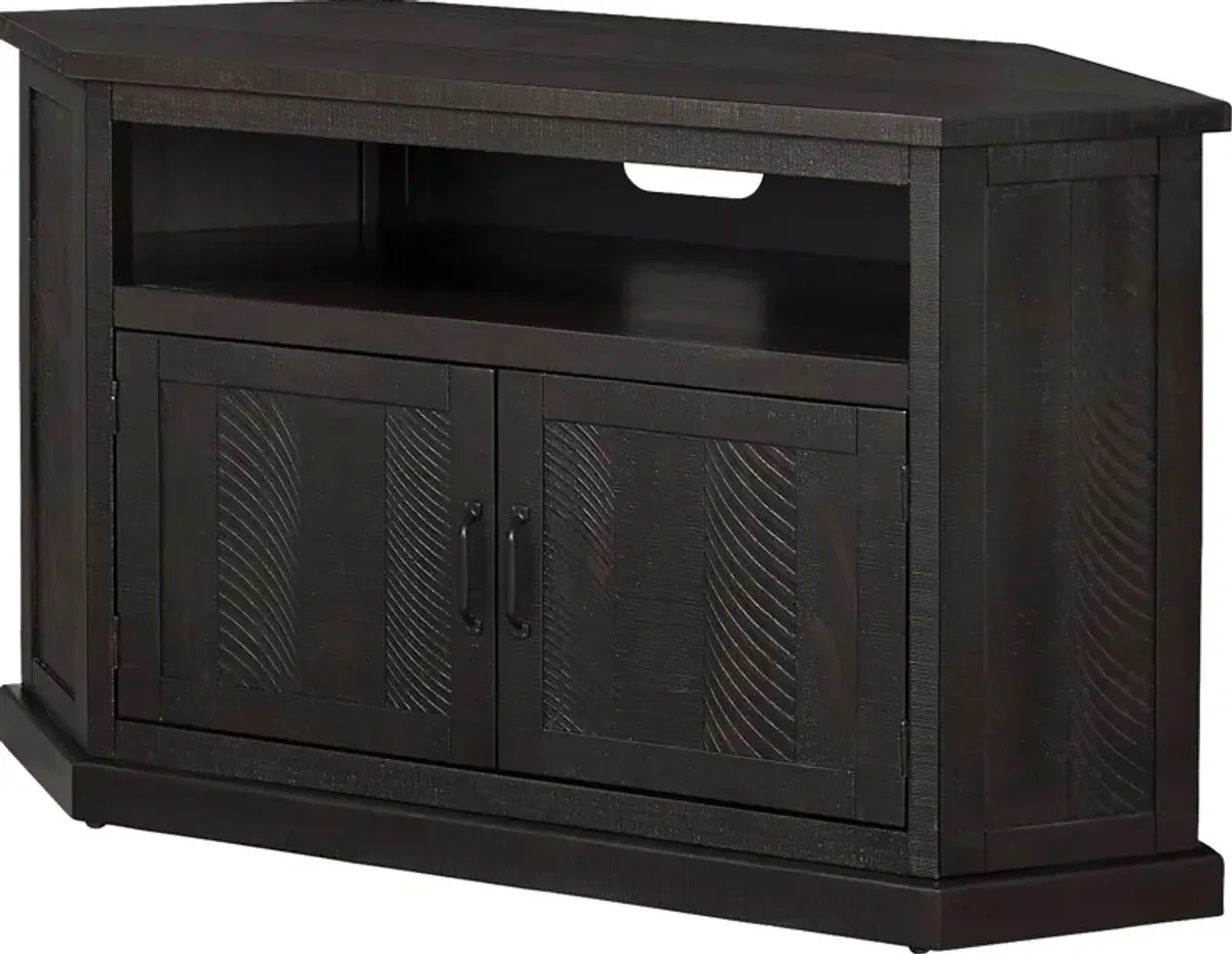 Rustic Path Espresso 49.5 in. Corner Console