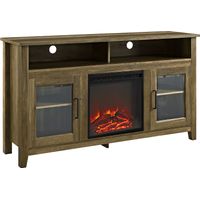 Winfield Trace Oak 58 in. Console with Electric Fireplace