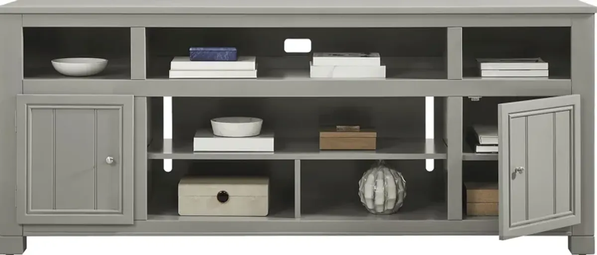 Lakeside Cottage Gray 84 In. Console