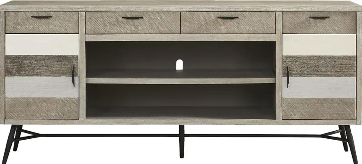 Midtown Loft Gray 80 in. Console