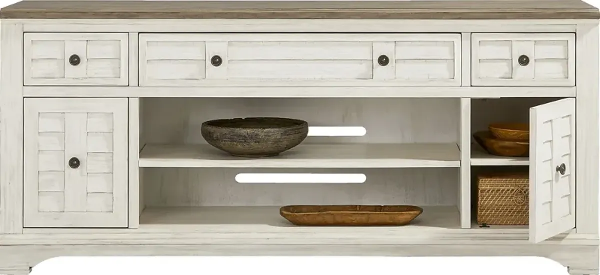 Edisto Bay White 78 in. Console