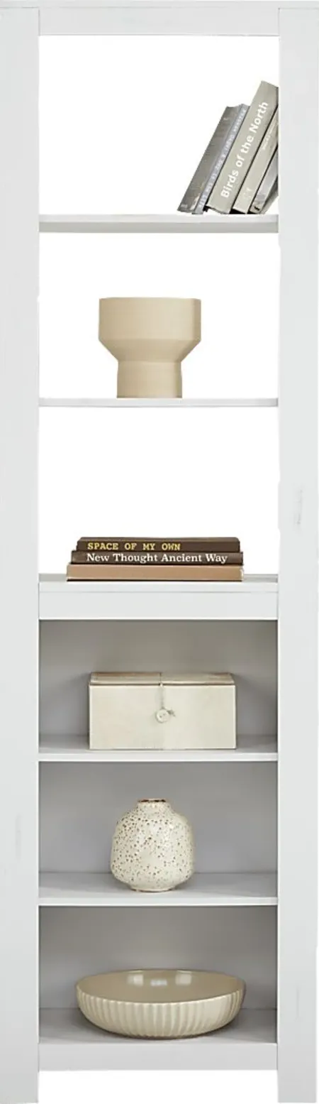 Abbey Springs White Bookcase