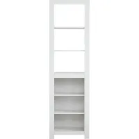 Abbey Springs White Bookcase
