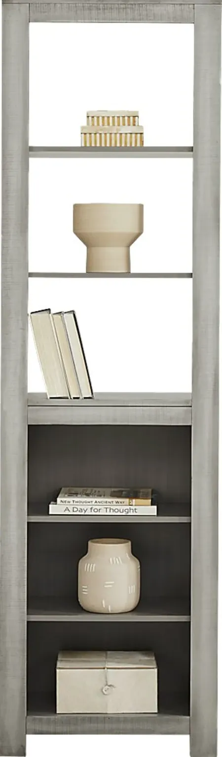 Abbey Springs Gray Bookcase