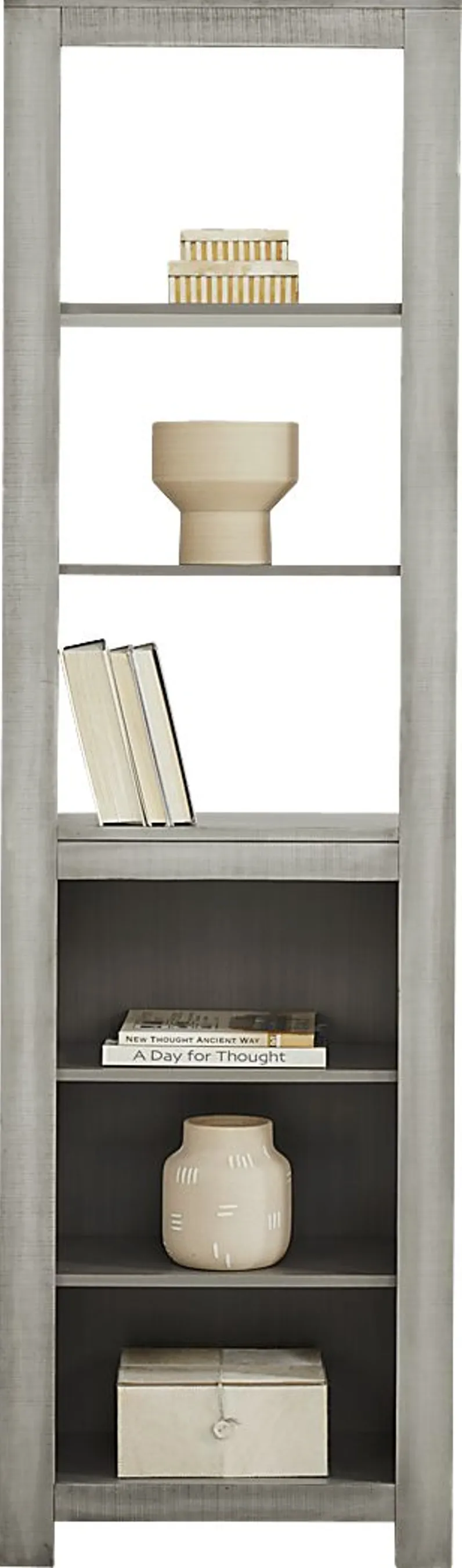 Abbey Springs Gray Bookcase