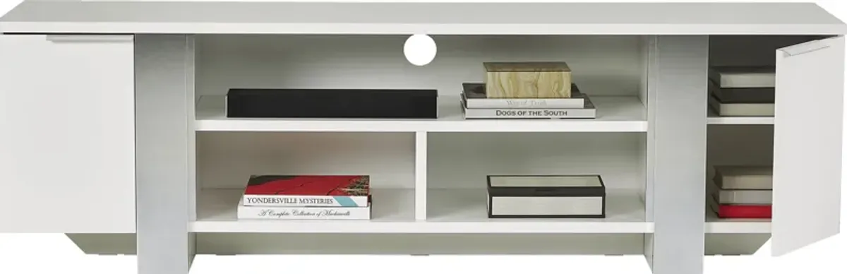 Heatherview White 79 in. Console