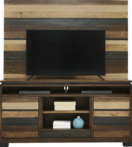 Westover Hills Brown 2 Pc Wall Unit with 72 in. Console