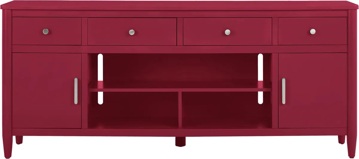 Modern Villa Red 82 in. Console