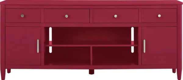 Modern Villa Red 82 in. Console