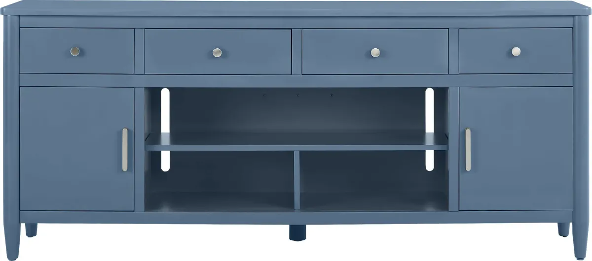 Modern Villa Slate Blue 82 in. Console