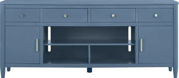 Modern Villa Slate Blue 82 in. Console
