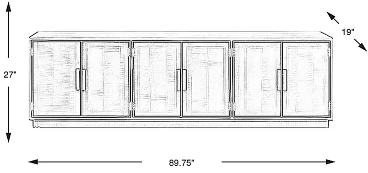 Ellison Gray 89 in. Console