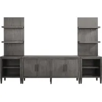 Deer Mountain Gray 3 Pc Wall Unit with 65 in. Console