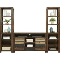 Westover Hills Brown 3 Pc Wall Unit with 60 in. Console