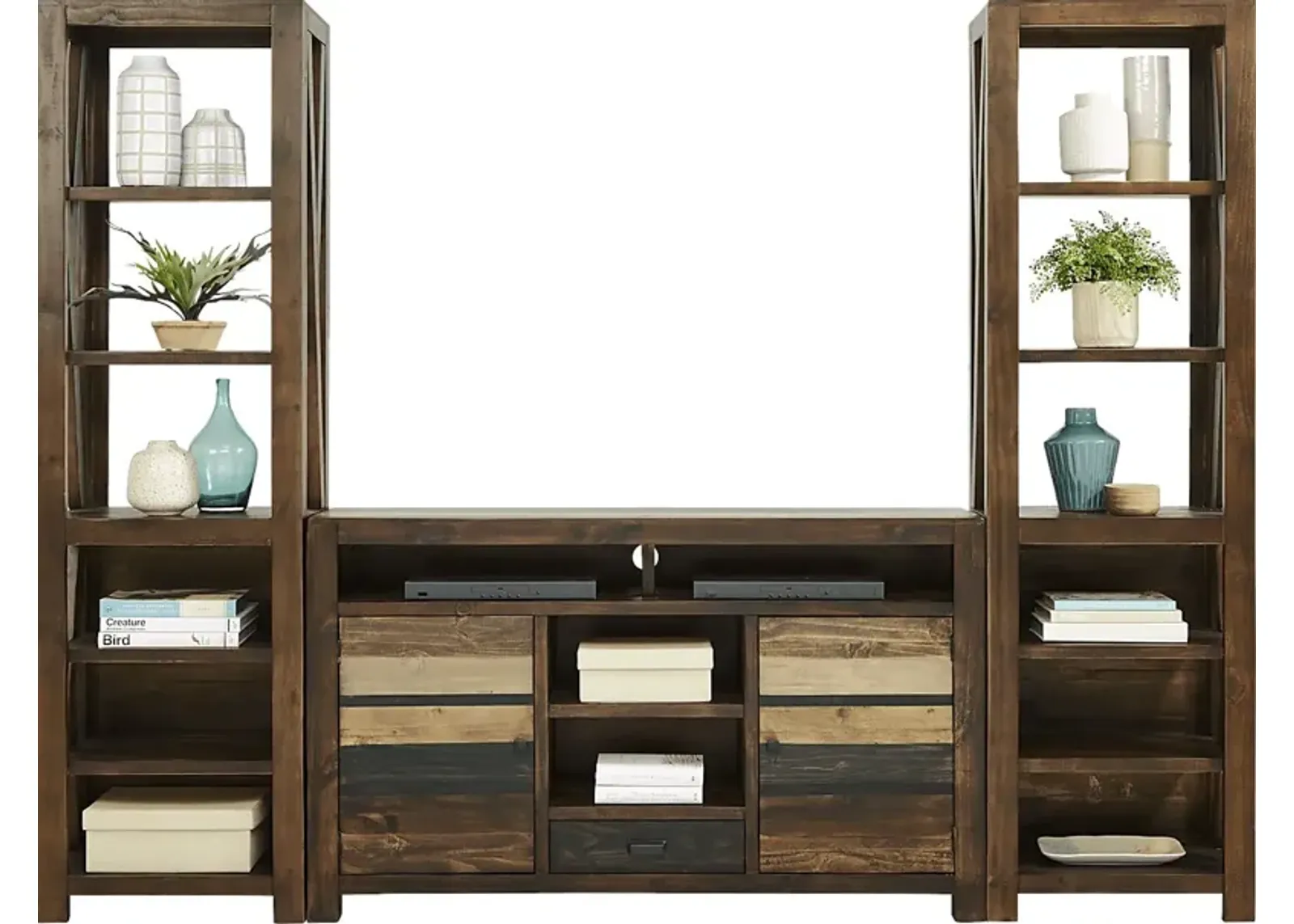 Westover Hills Brown 3 Pc Wall Unit with 60 in. Console