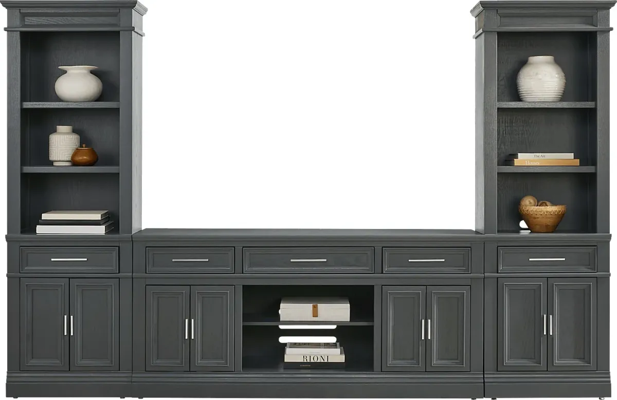Stephenson Dark Gray 3 Pc Wall Unit with 70" Console