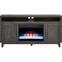 Valinor Smoke 64 in. Console with Electric Fireplace
