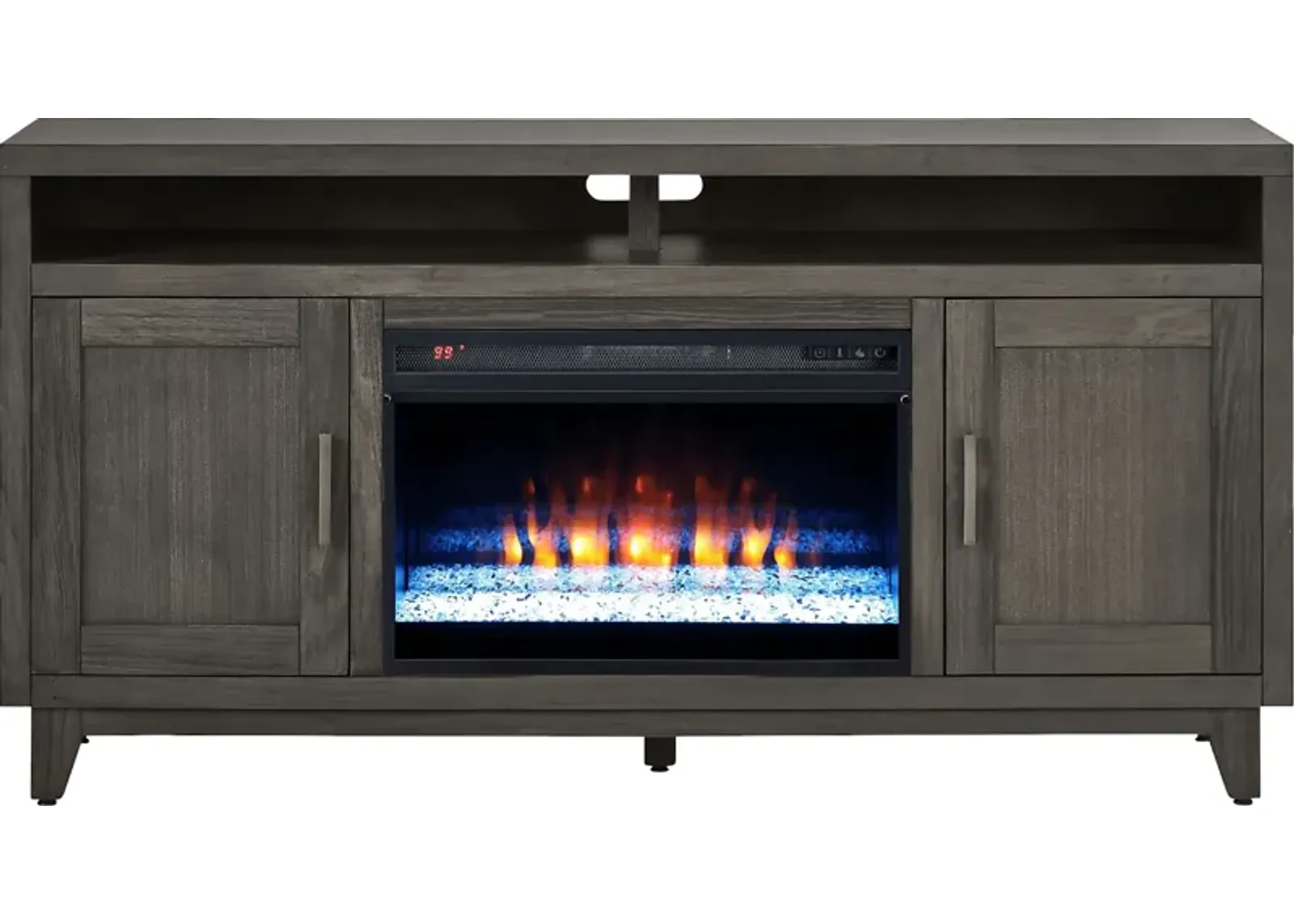 Valinor Smoke 64 in. Console with Electric Fireplace