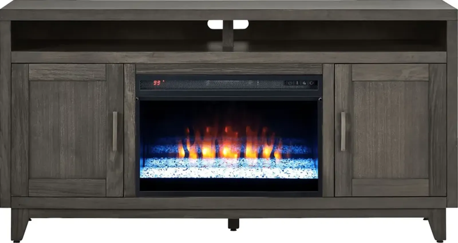 Valinor Smoke 64 in. Console with Electric Fireplace