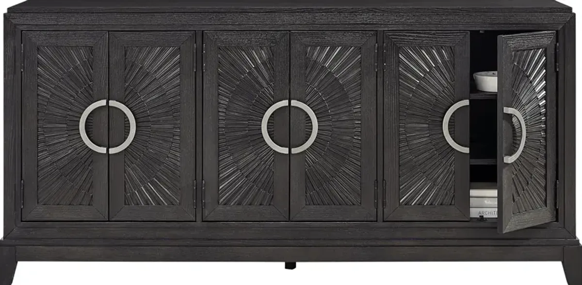 Sunside Way Black 76 in. Console