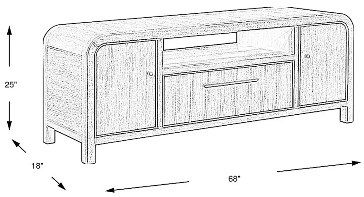 Canyon Sand 68 in. Console