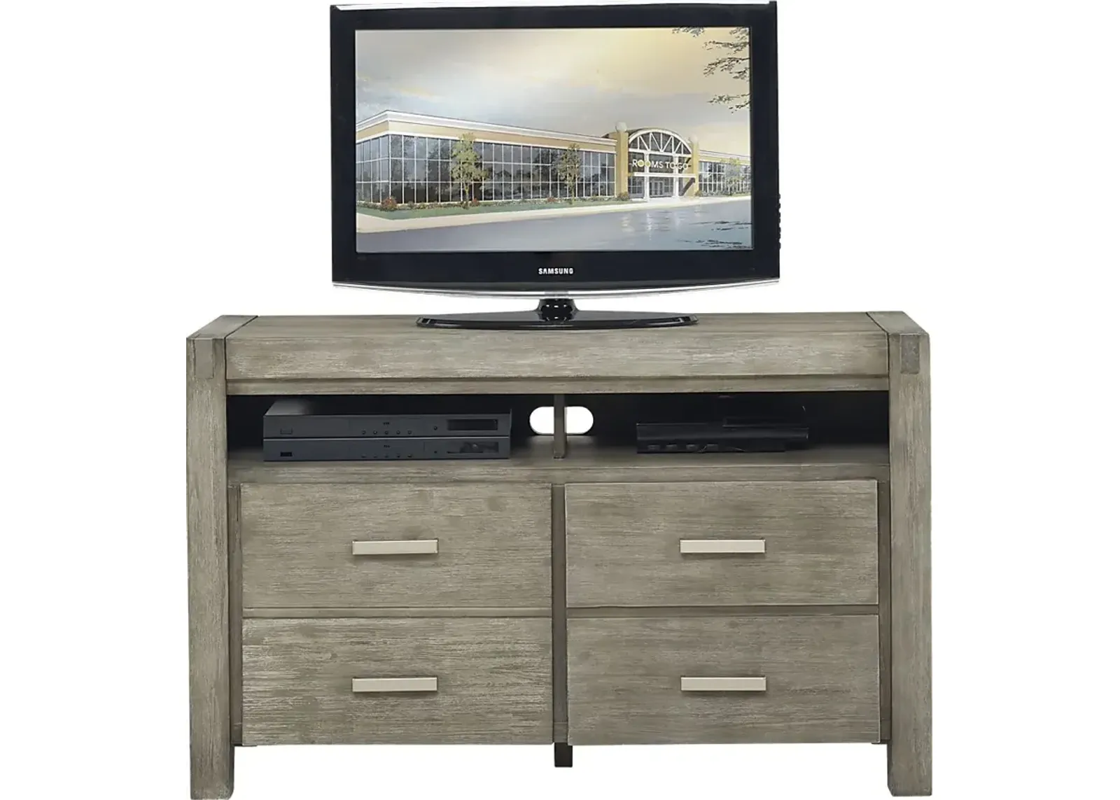 Hidden Springs II Gray 50 in. Flat Screen Console