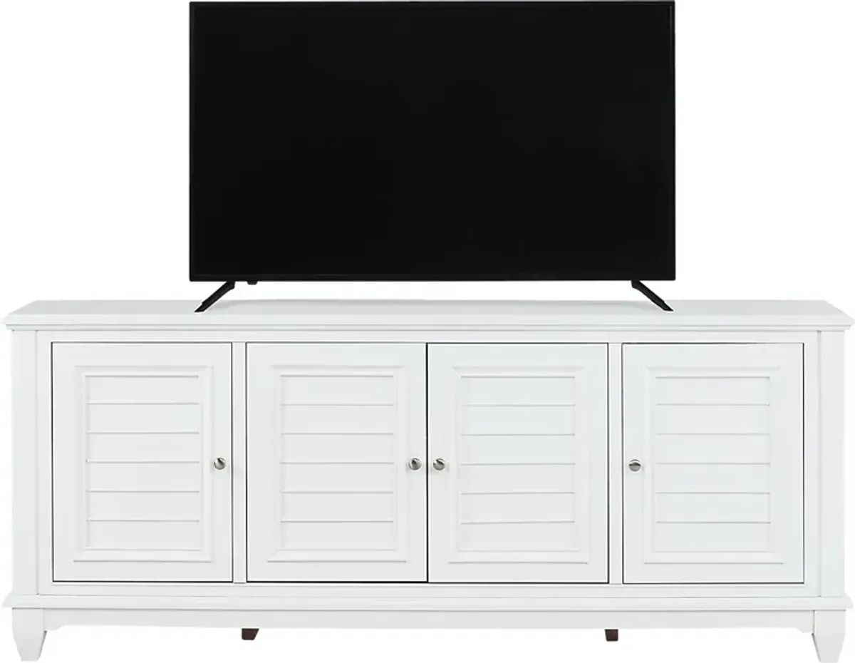 Hilton Head White 84 in. Credenza