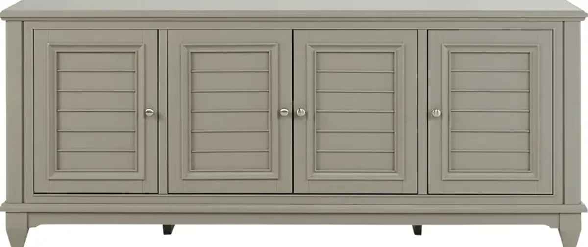 Hilton Head Gray 84 in. Credenza
