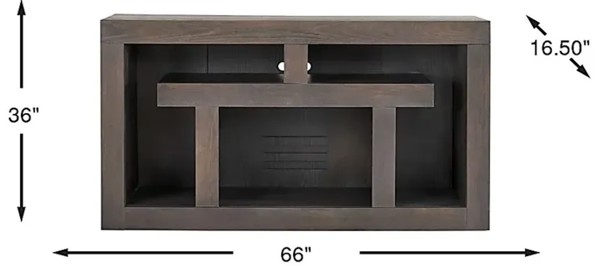 Brookland Park Black 66 in. Console