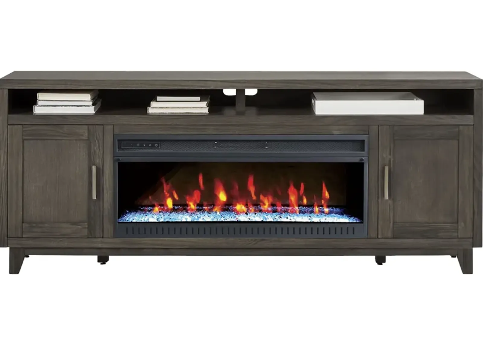 Valinor Smoke 80 in. Console with Electric Fireplace