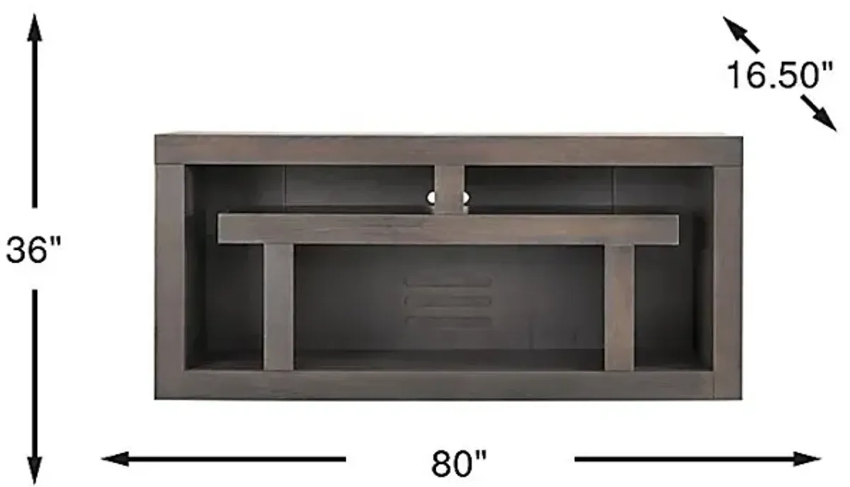 Brookland Park Black 80 in. Console
