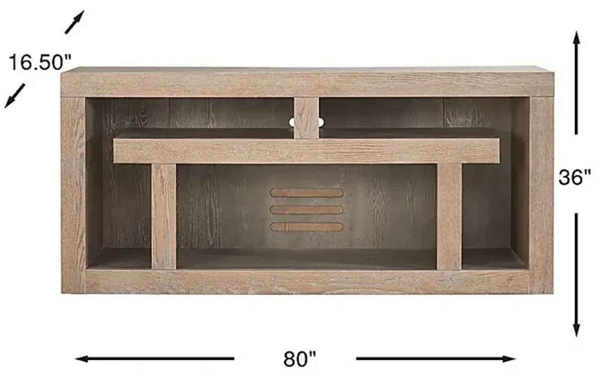 Brookland Park Brown 80 in. Console