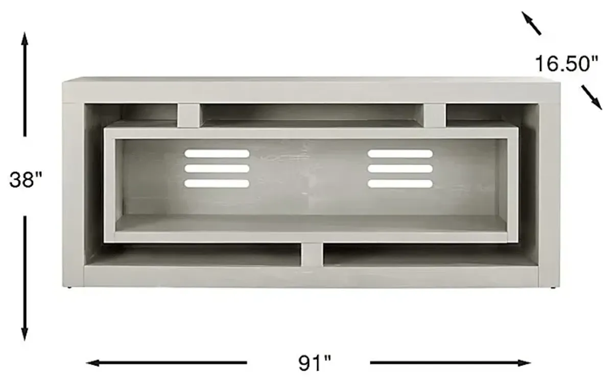 Brookland Park Light Gray 91 in. Console