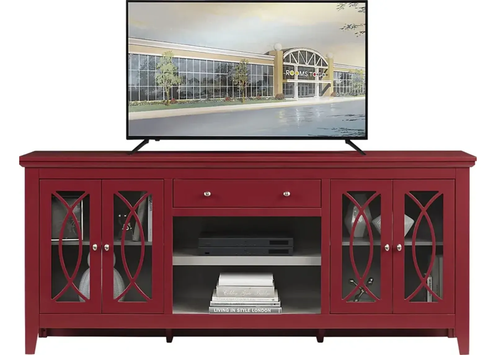 Abbie Crimson 80 in. Console