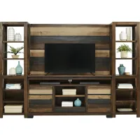 Westover Hills Brown 4 Pc Wall Unit with 72 in. Console