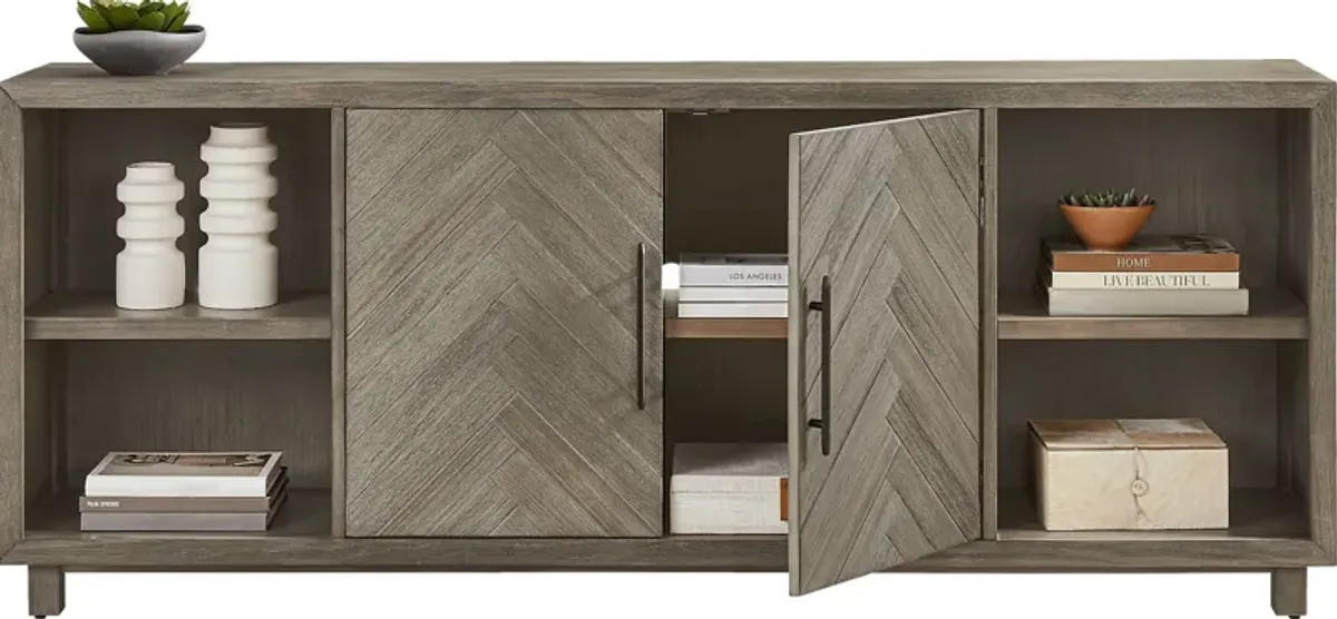 Oakleigh Gray 80" Credenza