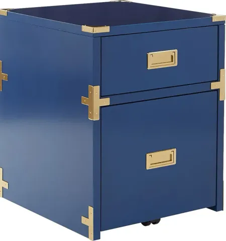 Wynkoop Blue File Cabinet