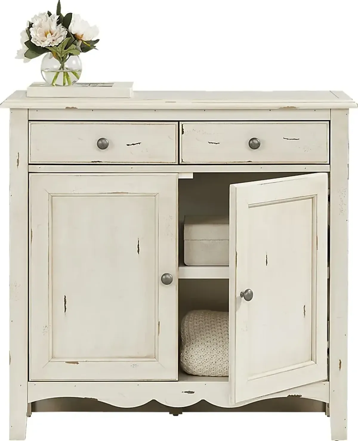 Belle De Provence White Accent Cabinet