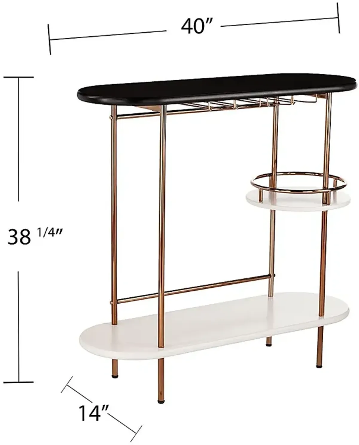 Dyrehaven Black Bar Cart