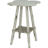 Maybelle Lane White Accent Table