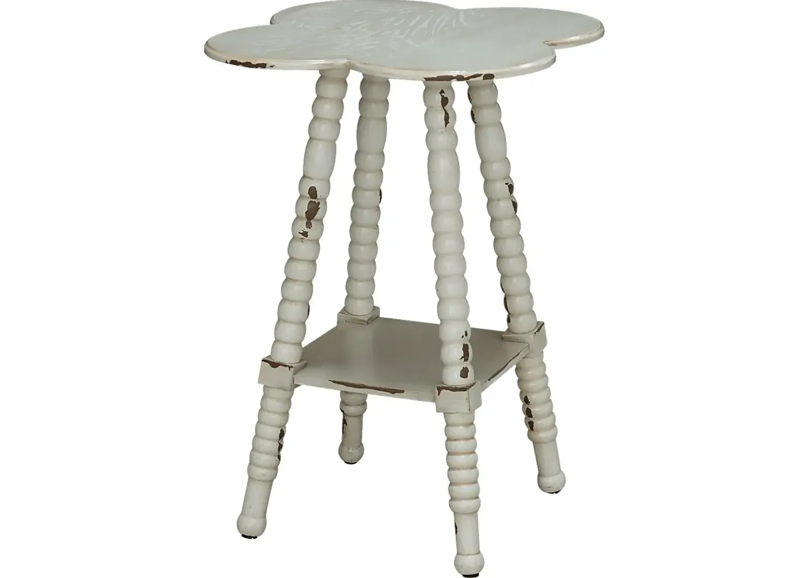 Maybelle Lane White Accent Table