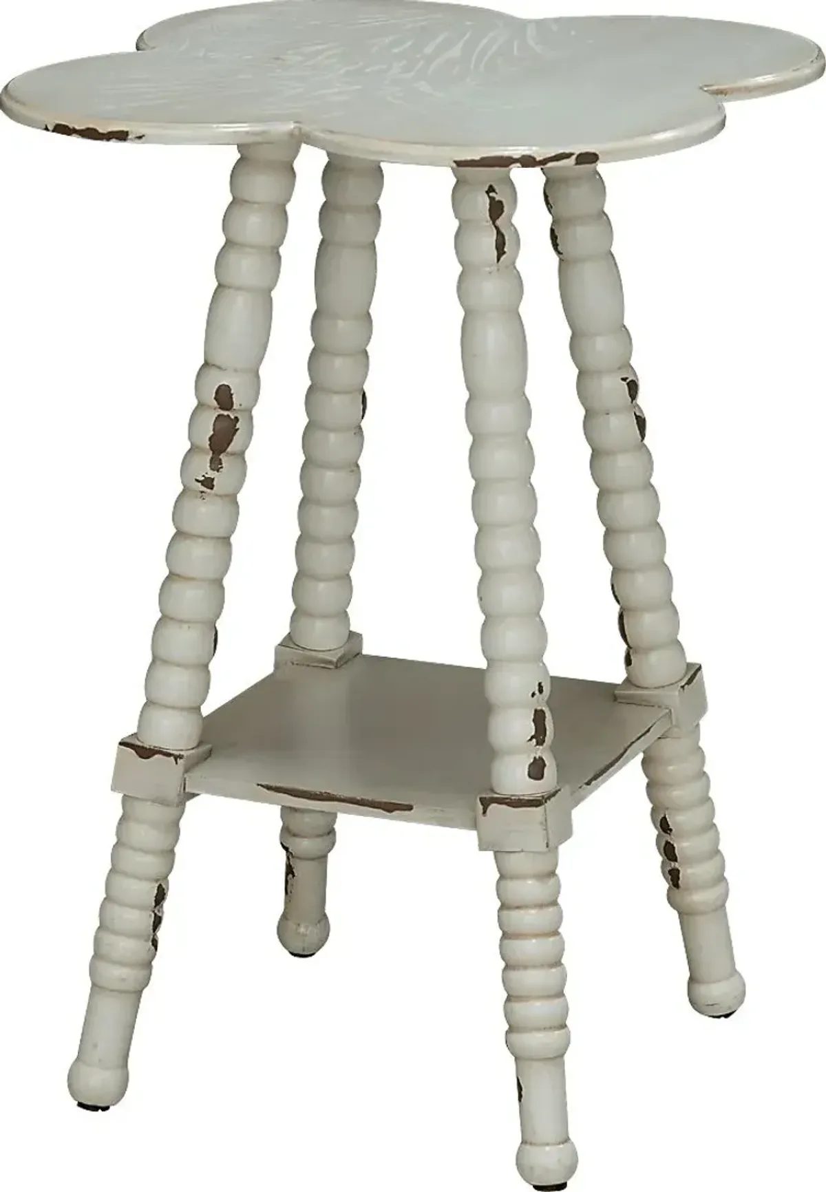 Maybelle Lane White Accent Table